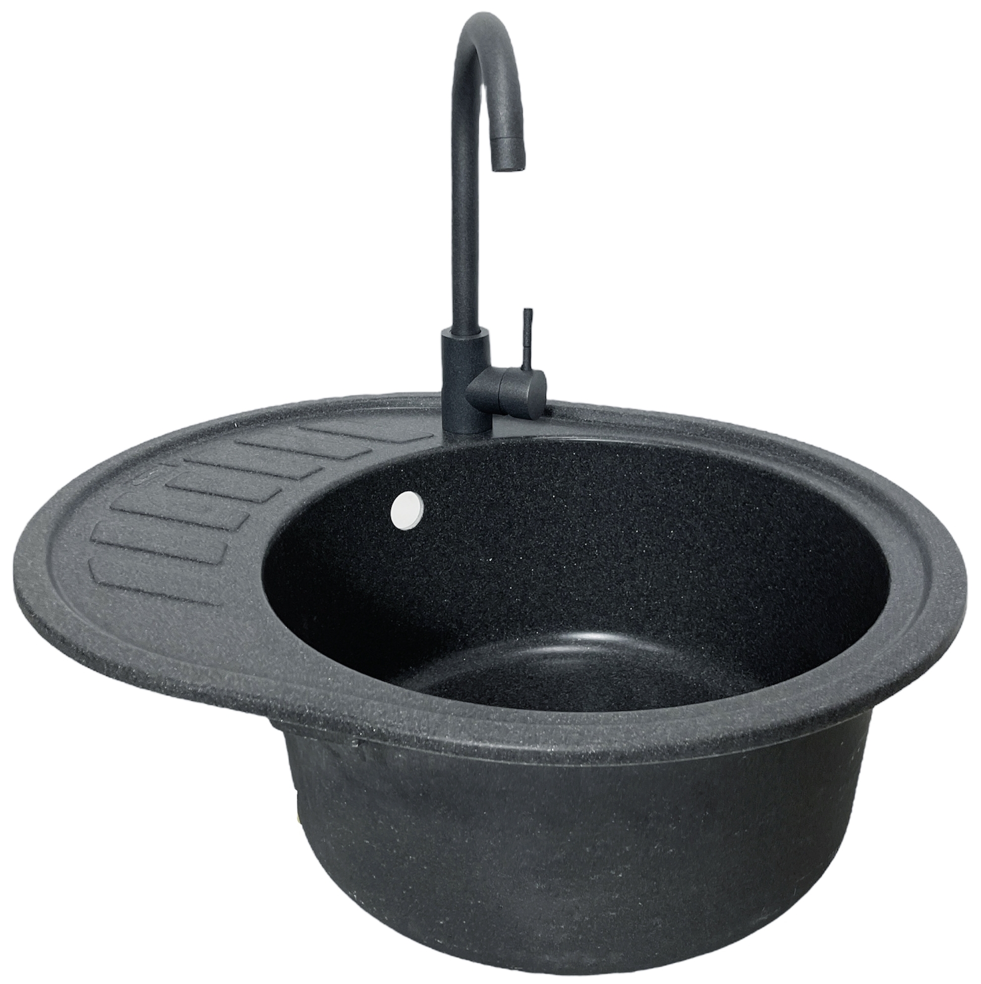 Кухонна мийка Adamant Ovum 615x495x200мм графіт (1824296900413)