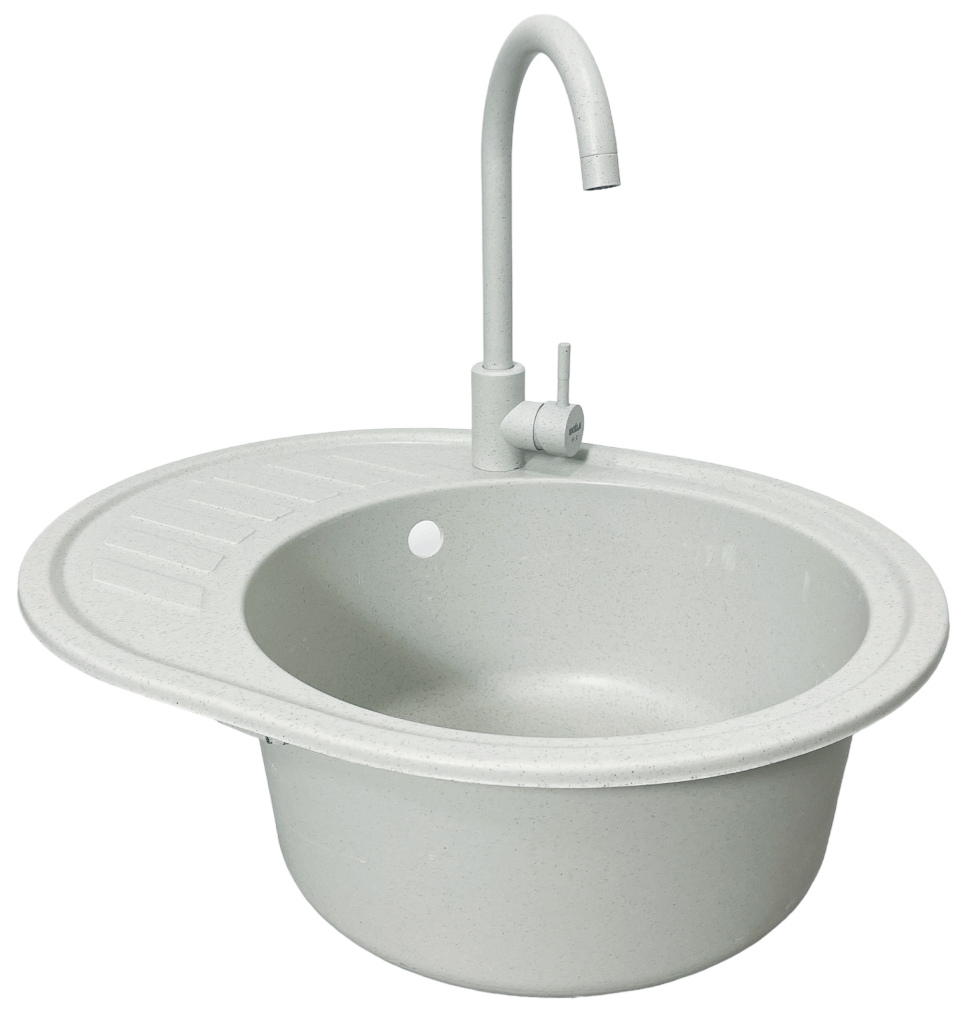 Кухонна мийка Adamant Ovum 615x495x200мм old stone (1824296900410)