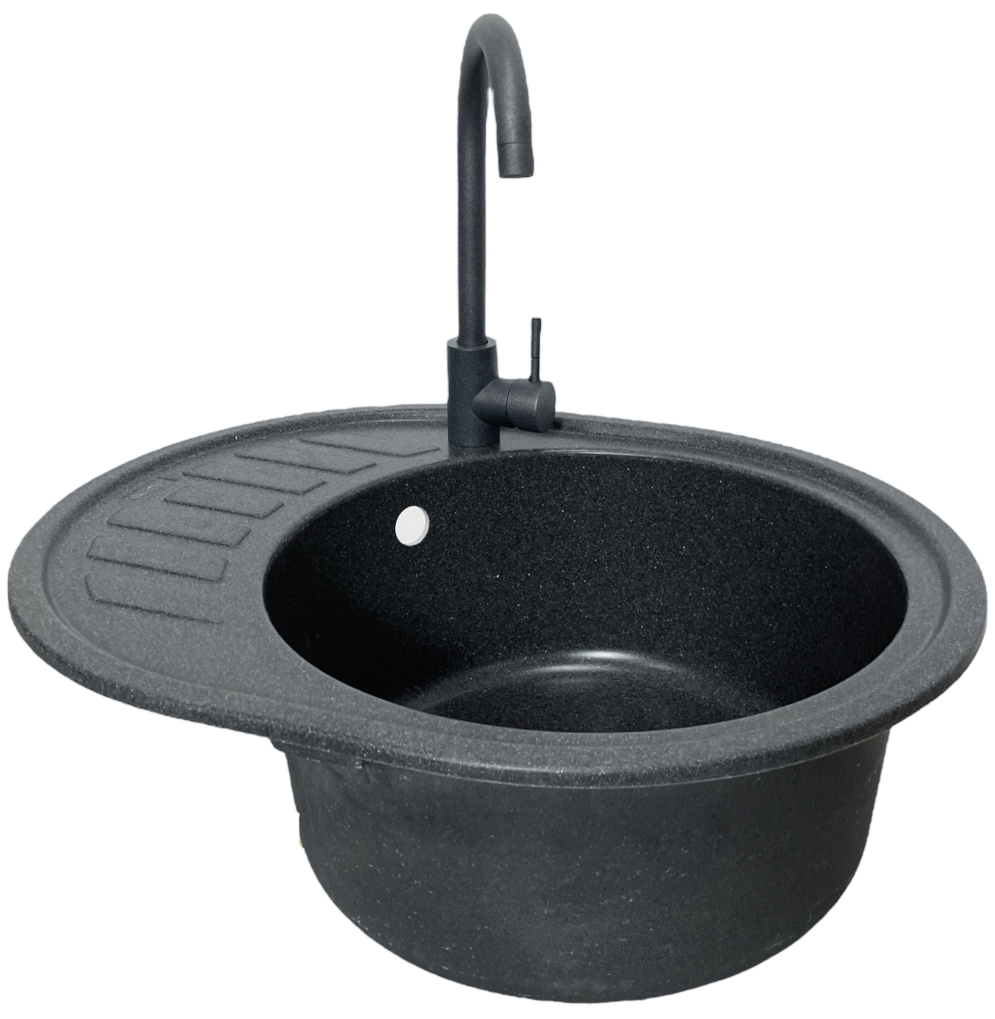 Кухонна мийка Adamant Ovum 615x495x200мм графит (1824296910413)