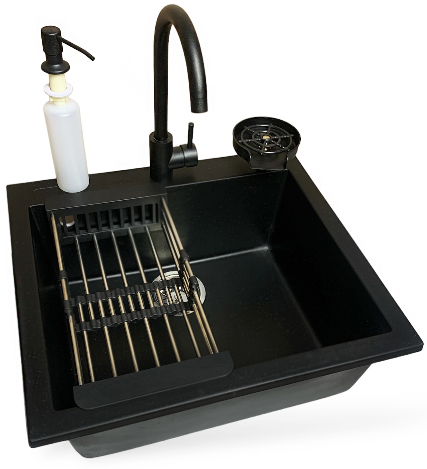 Кухонна мийка Adamant Univer 560x500x200мм антрацит (4824296106615)