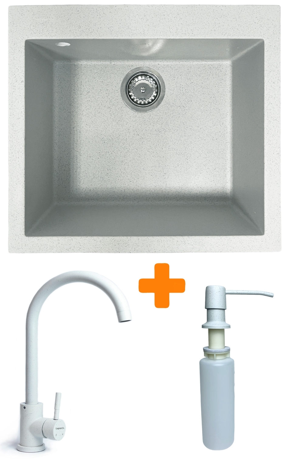 Кухонная мойка Adamant Univer 560x500x200мм old stone (4824296902110) цена 5887 грн - фотография 2