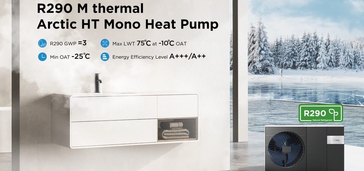 Тепловий насос Romstal EcoHeat 500, R290, 8 KW, 220В (81PC1034) ціна 273671 грн - фотографія 2