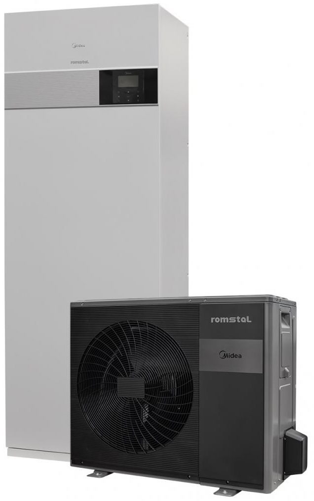 Тепловой насос Romstal EcoHeat 500, 16 кВт, 380, со встроенным баком ГВС 240 л, R32, -25, WI-FI (81PC1028)