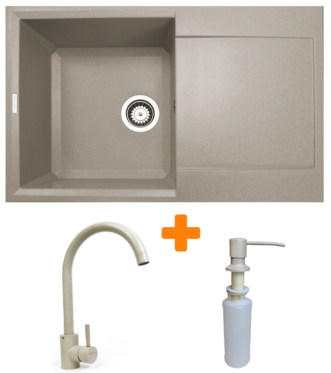 Кухонная мойка Adamant Horizon 780x495x230мм avena (1824296901506) цена 6419 грн - фотография 2