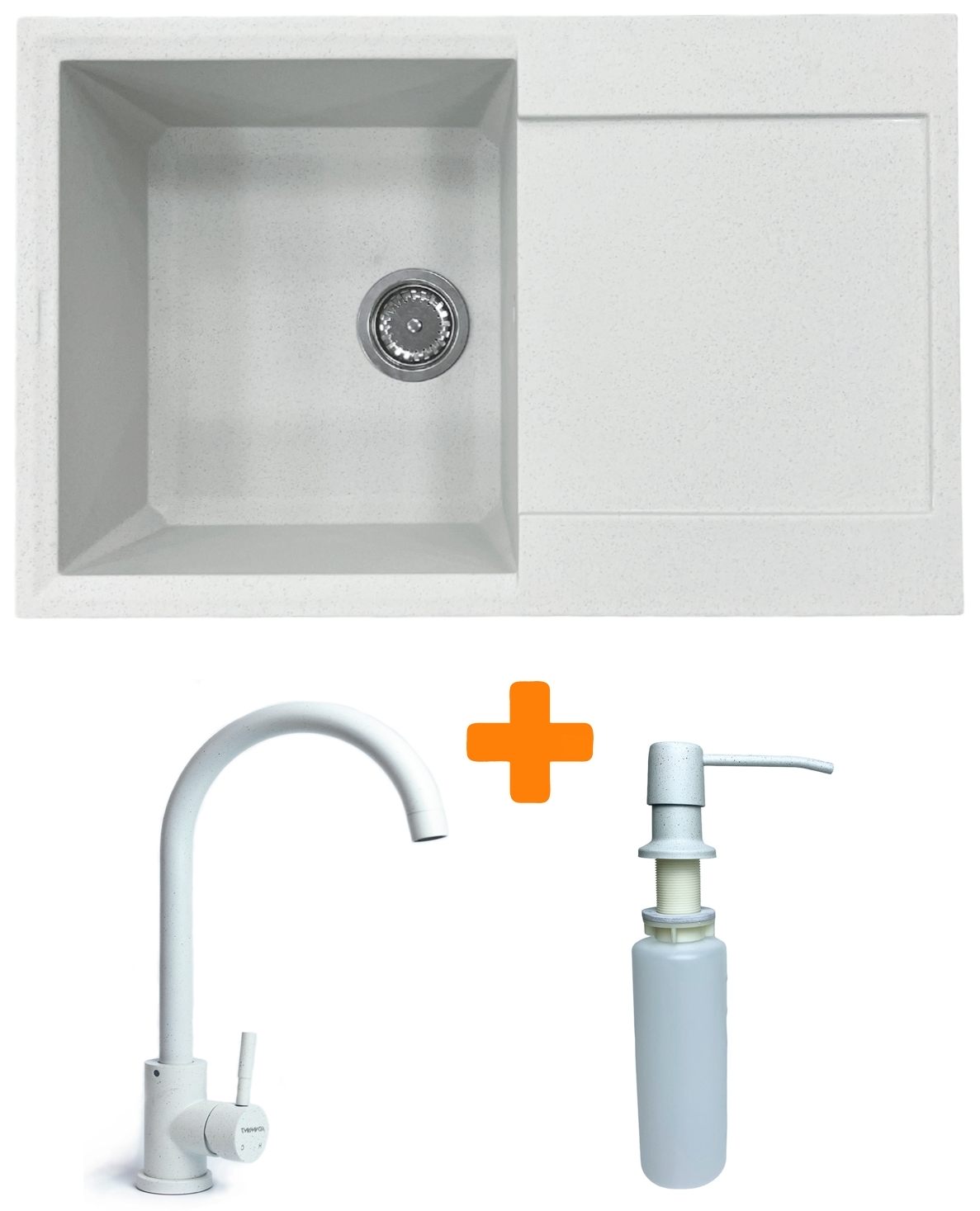 Кухонная мойка Adamant Horizon 780x495x230мм old stone (182496901510) цена 6419 грн - фотография 2