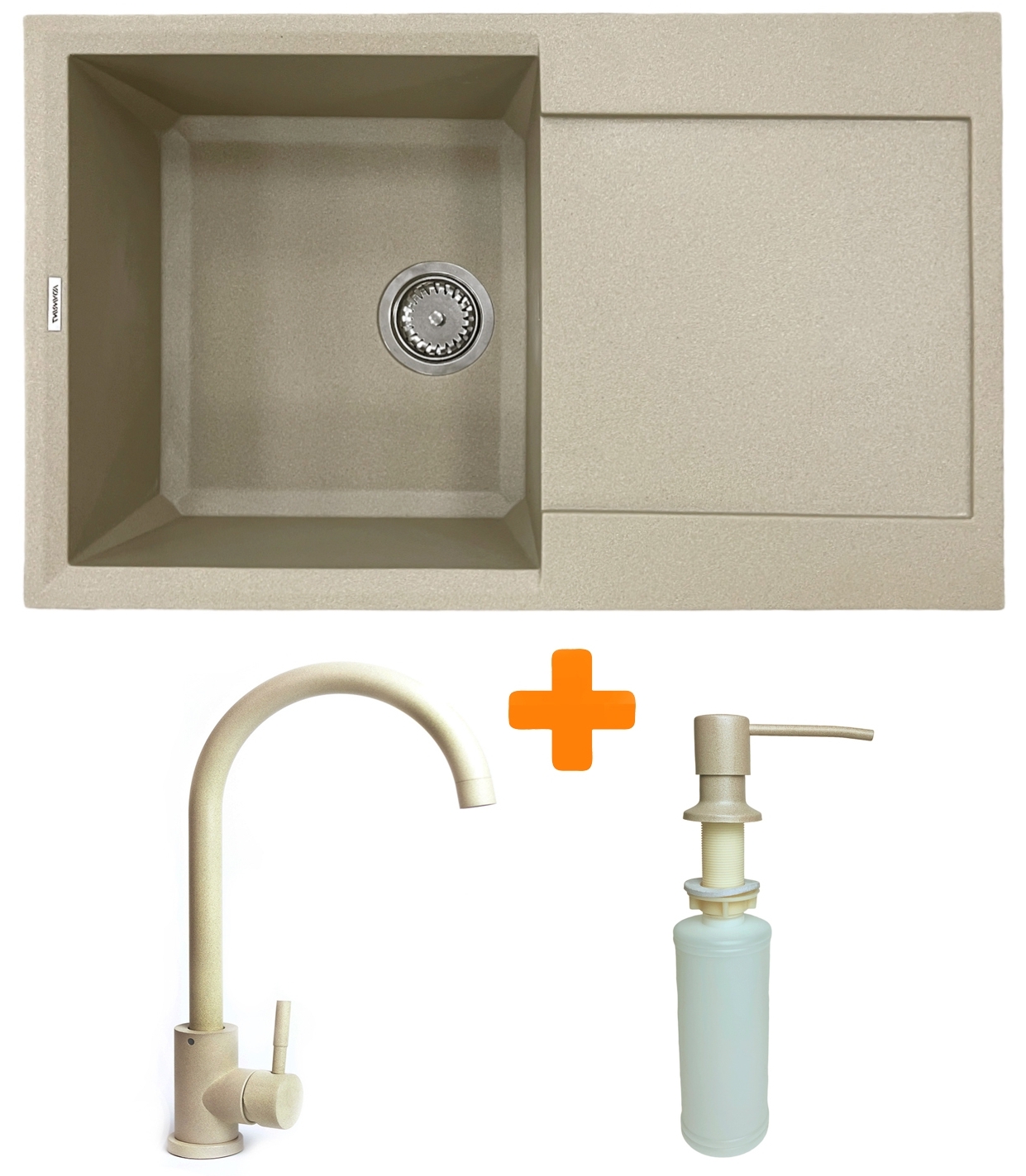 Кухонная мойка Adamant Horizon 780x495x230мм сахара (182496901502) цена 6419 грн - фотография 2