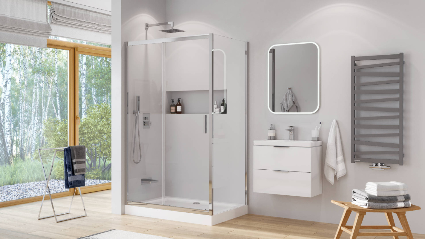 Тумба с умывальником Excellent Blanko 49 см белая, ручки хром (MLEX.6317.K.490.WHCR) цена 38136 грн - фотография 2