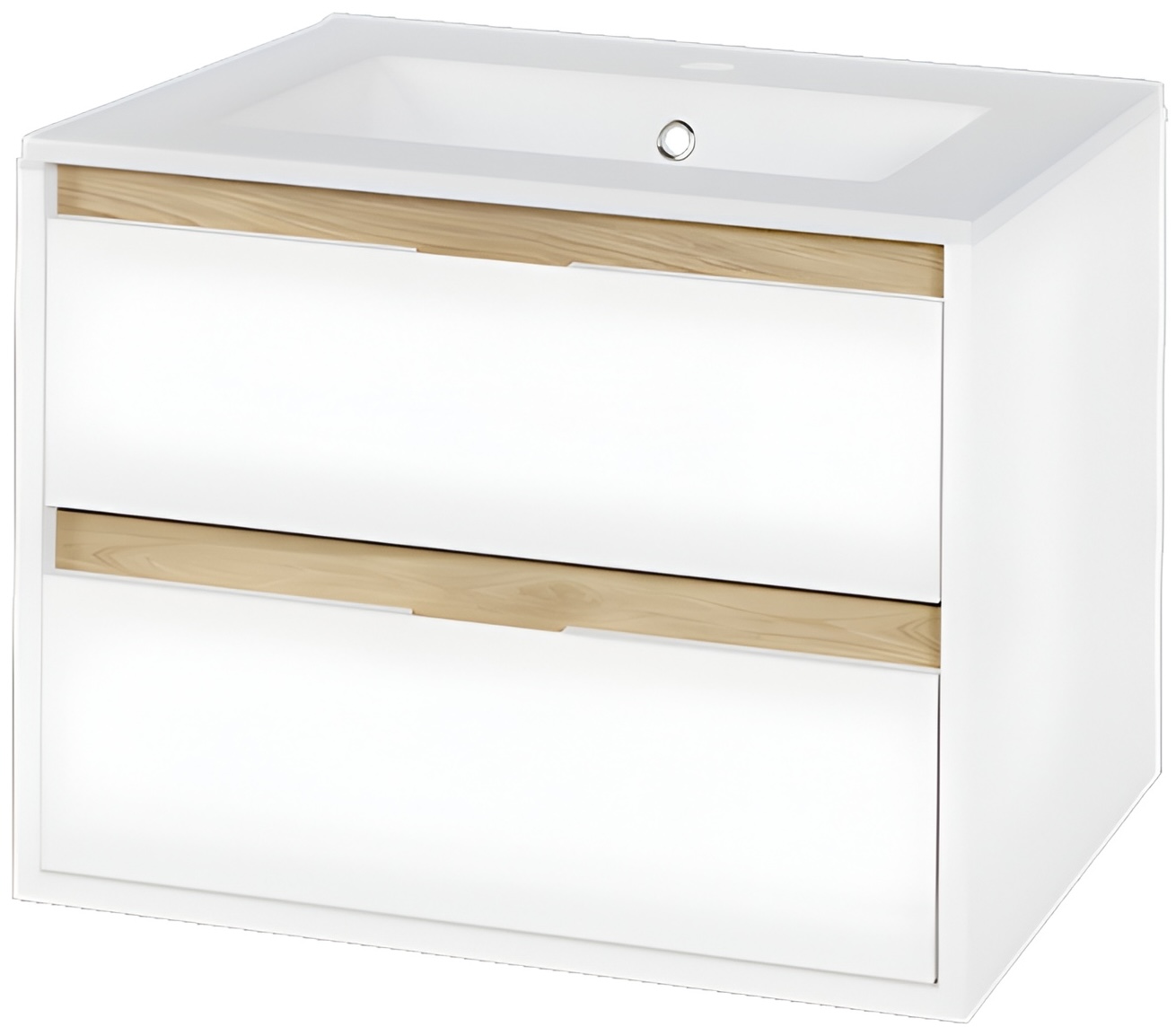 Excellent Tuto 60 см, белый глянец/дуб (MLEX.0103.600.WHBL)