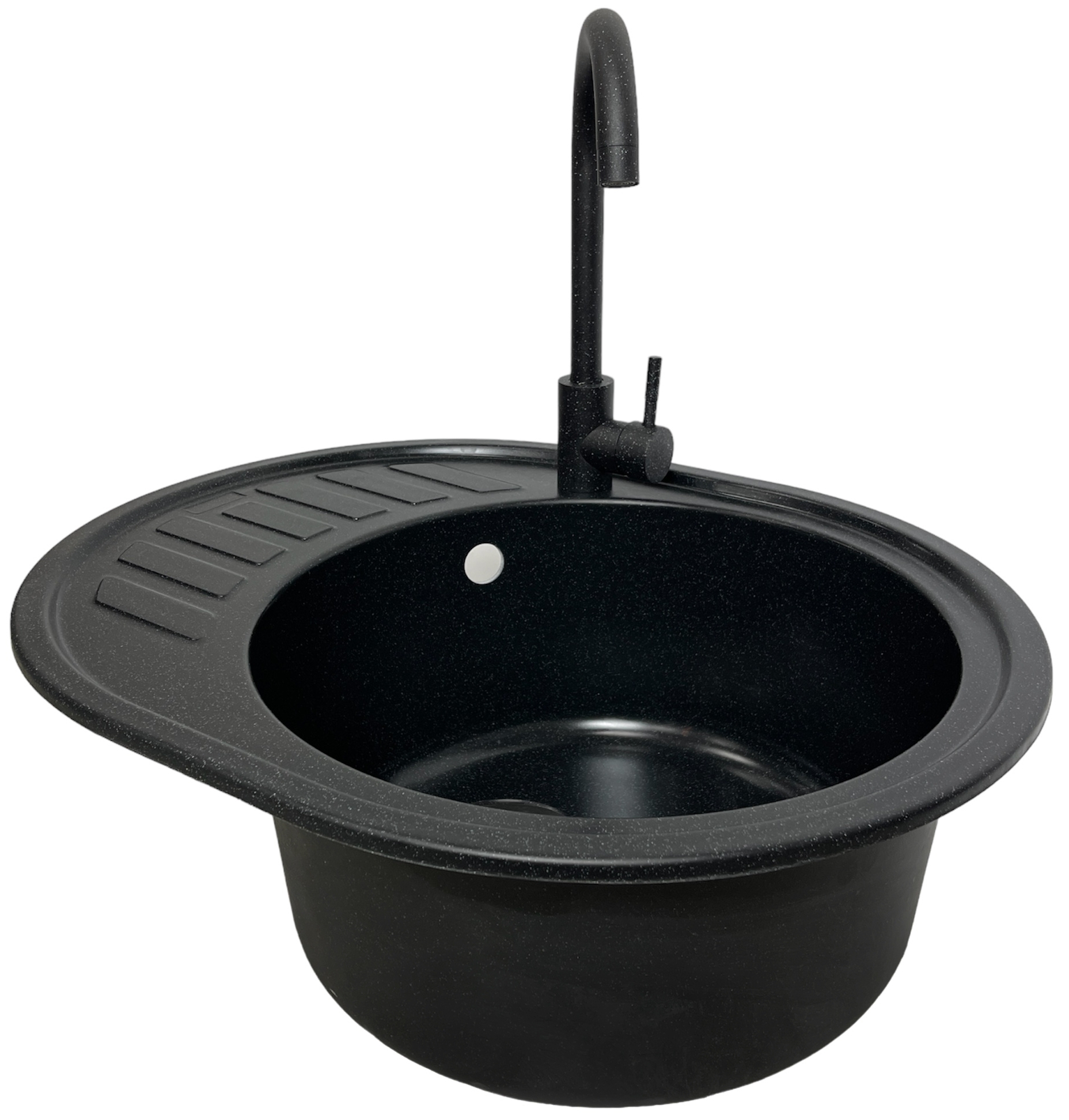 Кухонна мийка Adamant Ovum 615x495x200мм чорний (1824296900403)