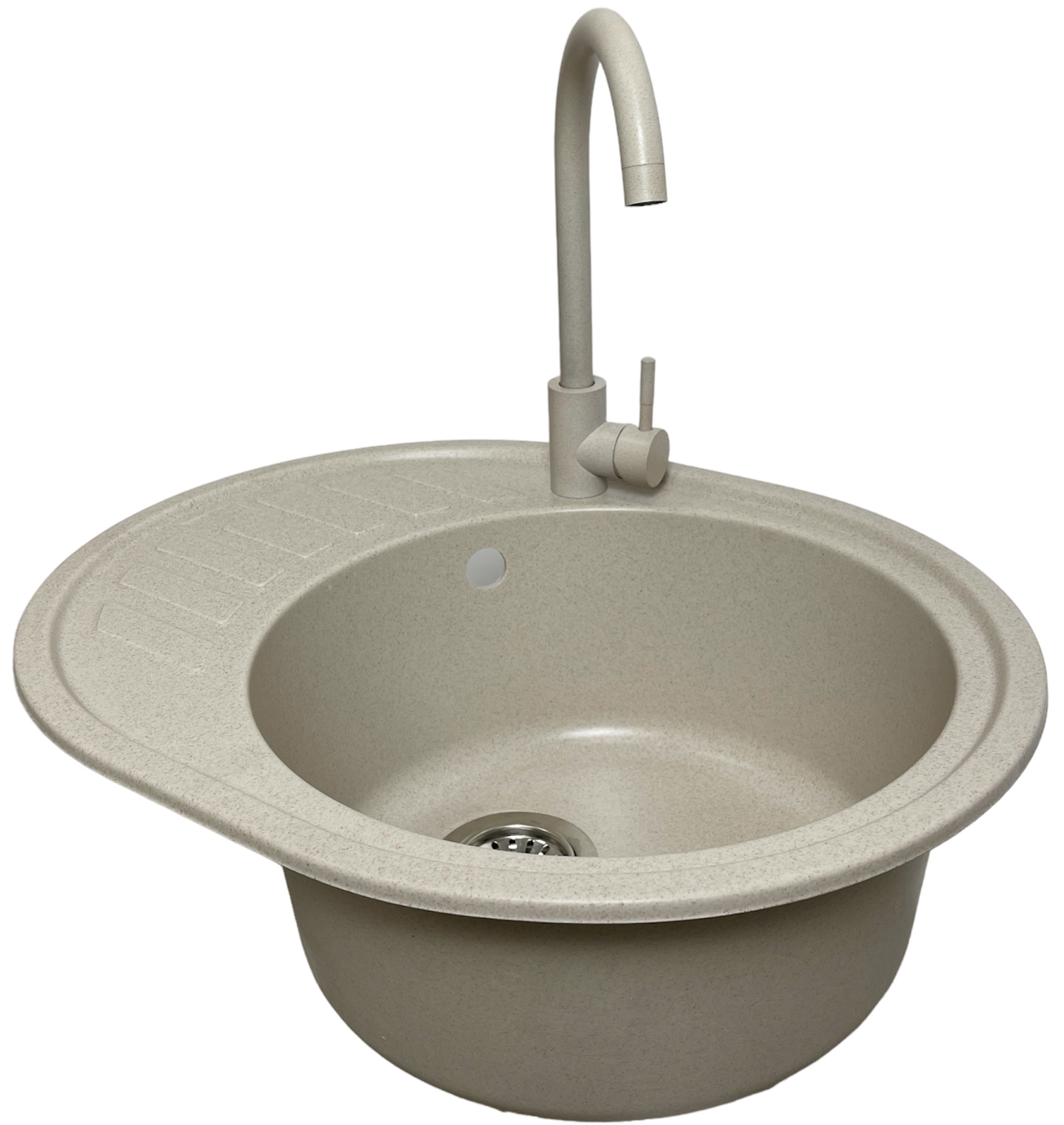 Кухонна мийка Adamant Ovum 615x495x200мм avena (1824296900406)