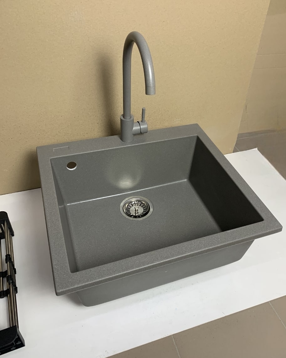 в продажу Кухонна мийка Adamant Univer 560x500x200мм сірий (4824296106604) - фото 3