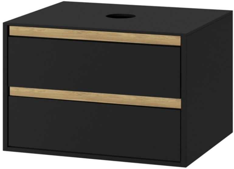 Excellent Tuto 80 см, черный матовый/дуб (MLEX.0104.800.BKBL)