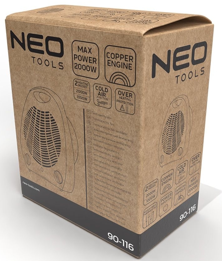 Тепловентилятор Neo Tools 90-116 огляд - фото 8