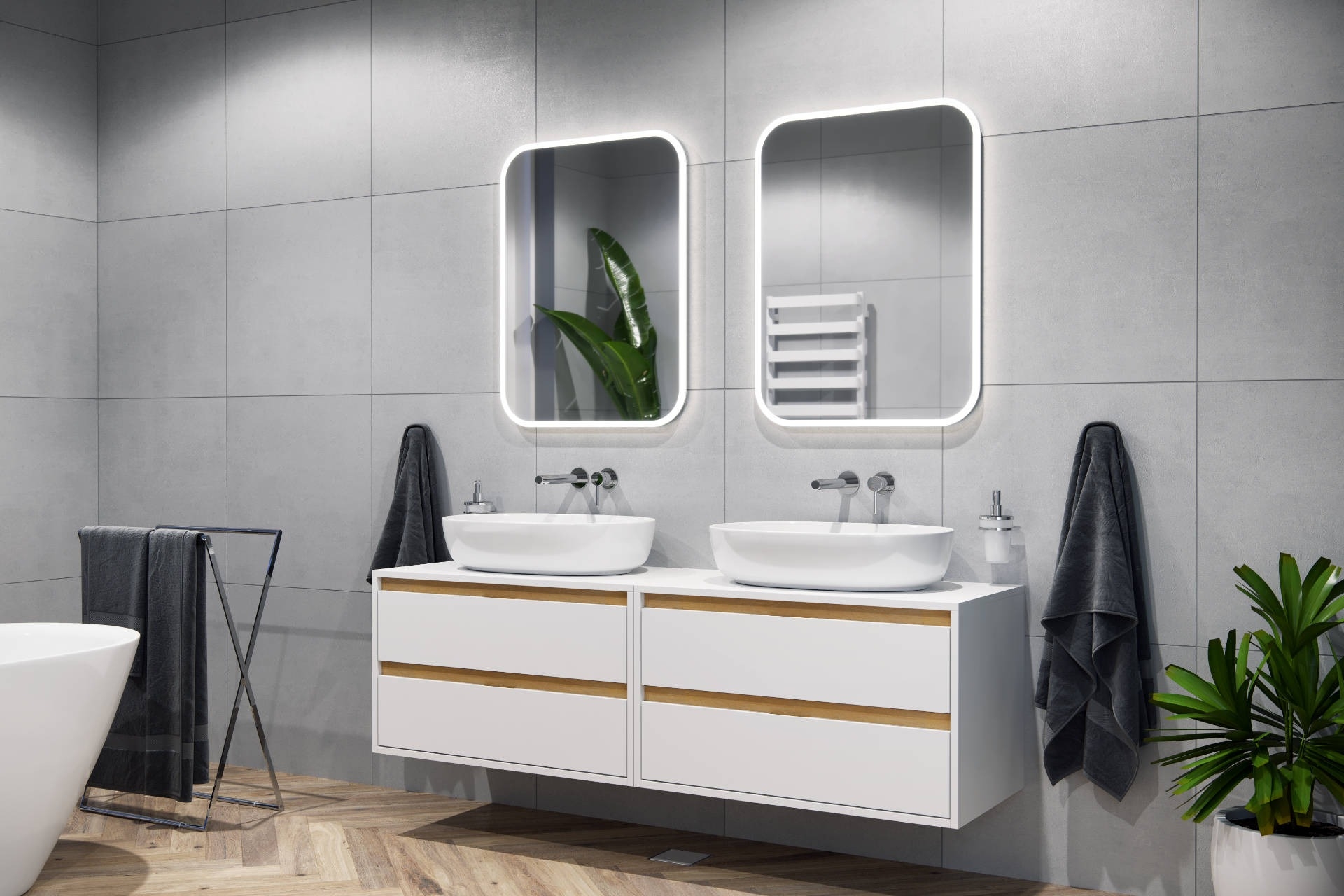 в продаже Тумба Excellent Tuto 80 см, белый глянец/дуб (MLEX.0104.800.WHBL) - фото 3