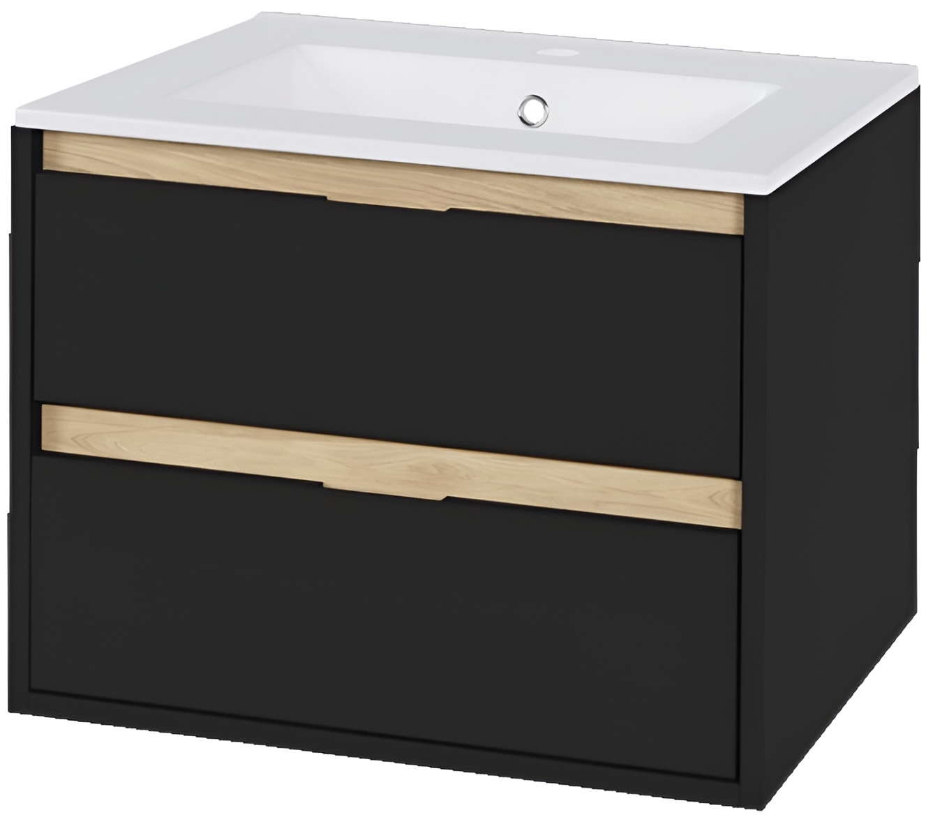 Excellent Tuto 60 см, матовый черный/дуб (MLEX.0103.K.3617.600.BKBL)