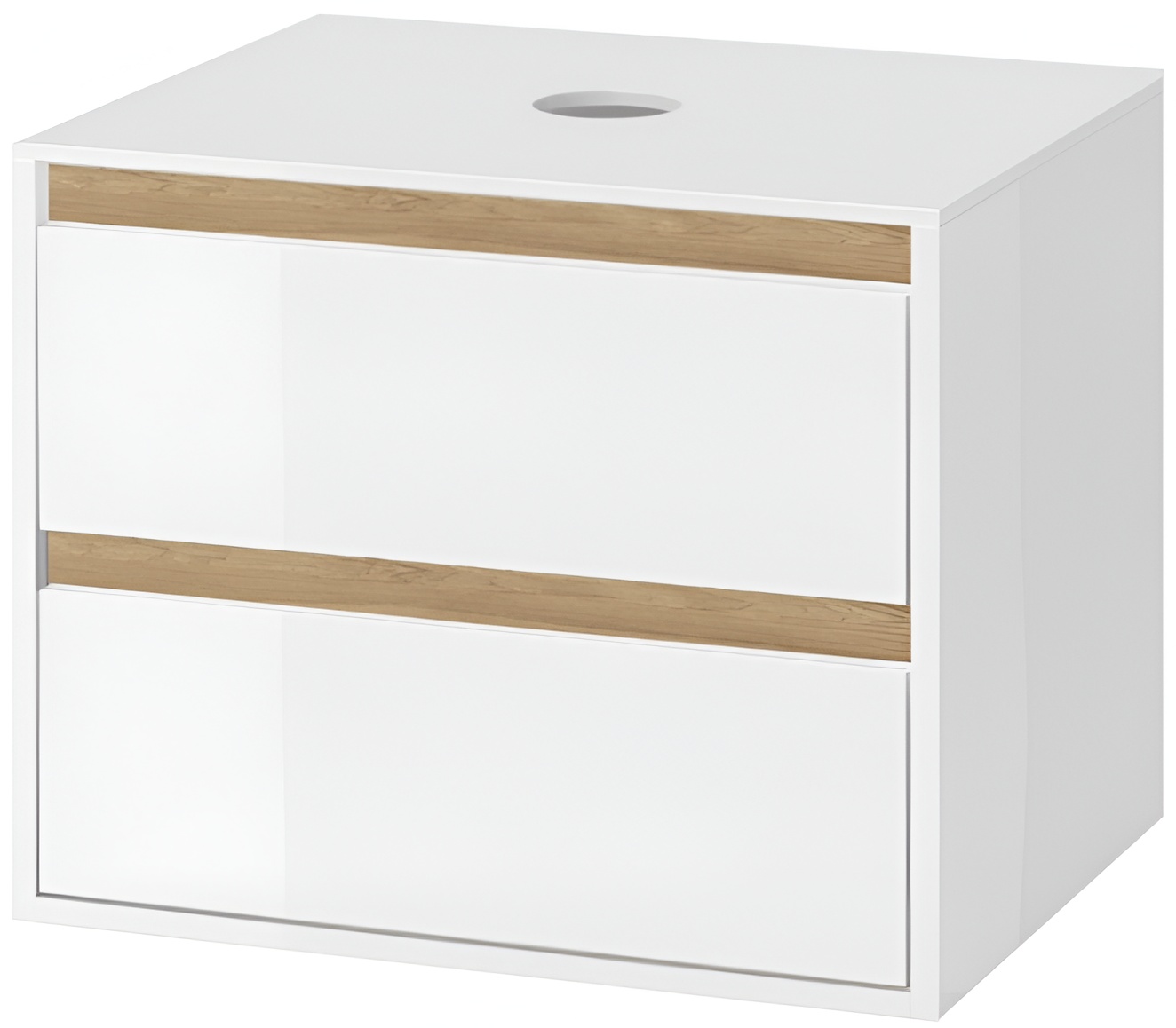 Excellent Tuto 60 см, белый глянец/дуб (MLEX.0104.600.WHBL)