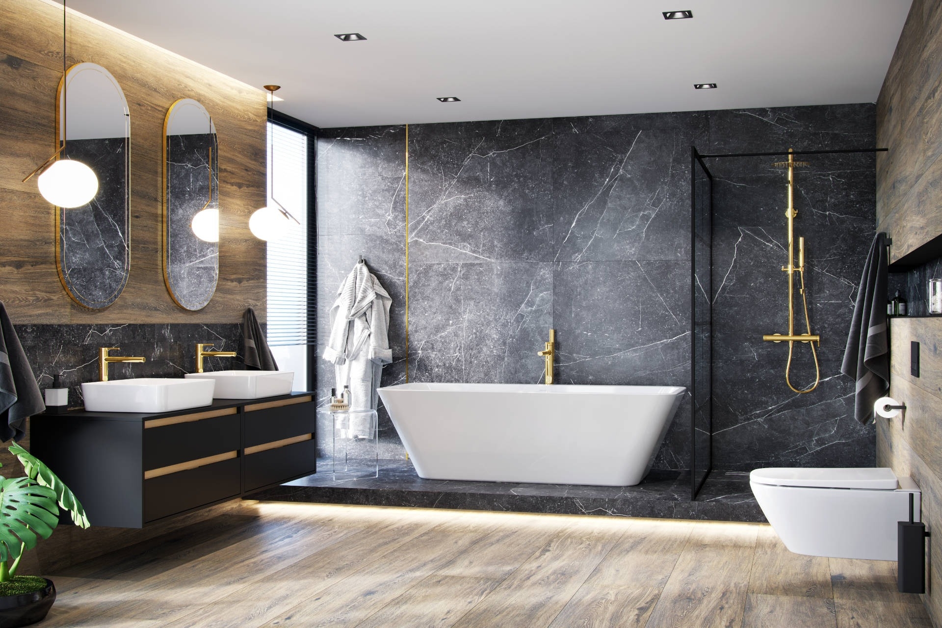 в продаже Тумба Excellent Tuto 60 см, черный матовый/дуб (MLEX.0104.600.BKBL) - фото 3