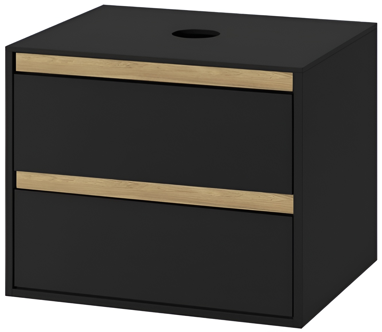 Excellent Tuto 60 см, черный матовый/дуб (MLEX.0104.600.BKBL)