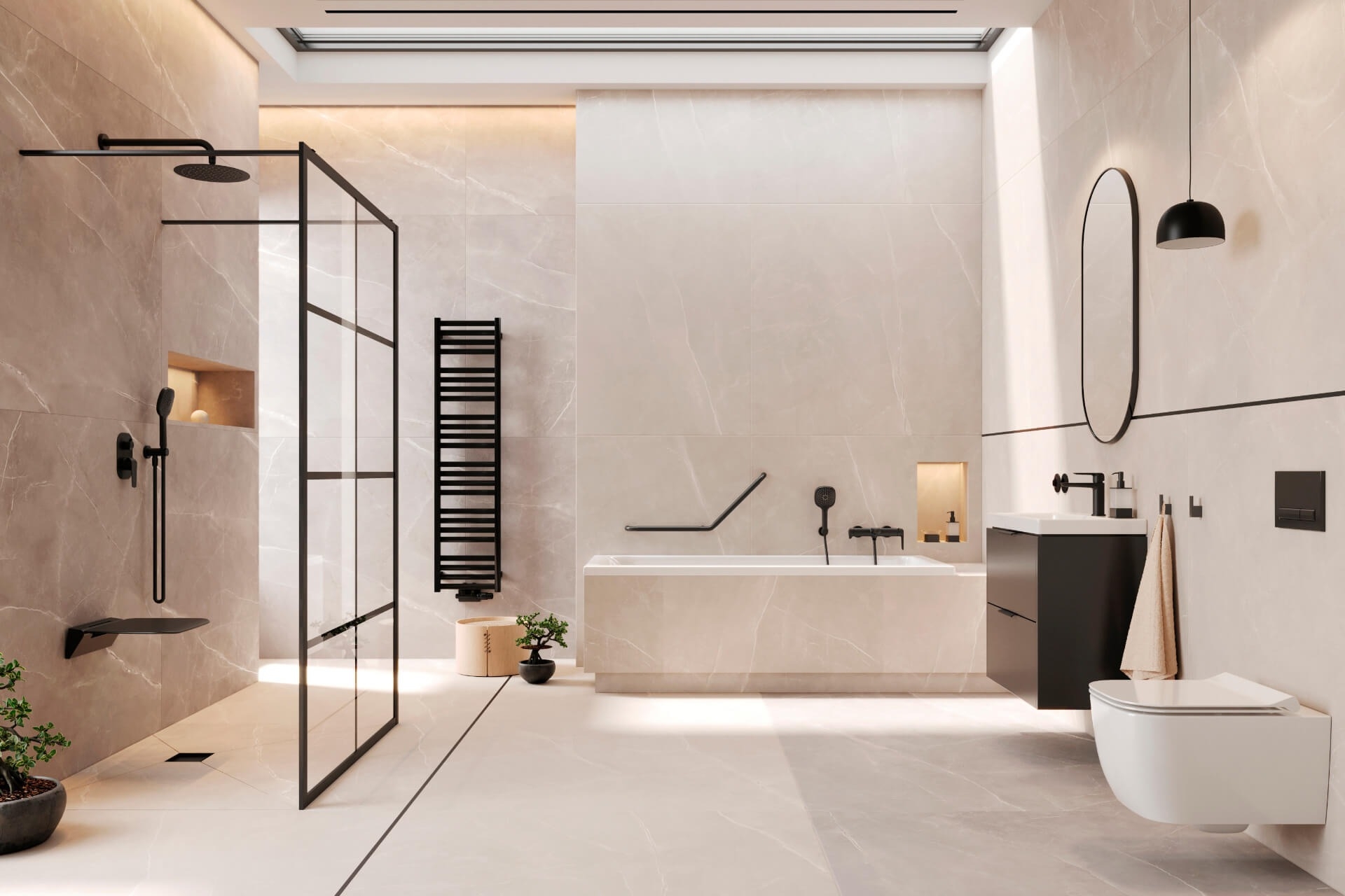 в продаже Душевая перегородка Excellent WALK IN 1000x2000 черная (KAEX.4006.1000.LP) - фото 3