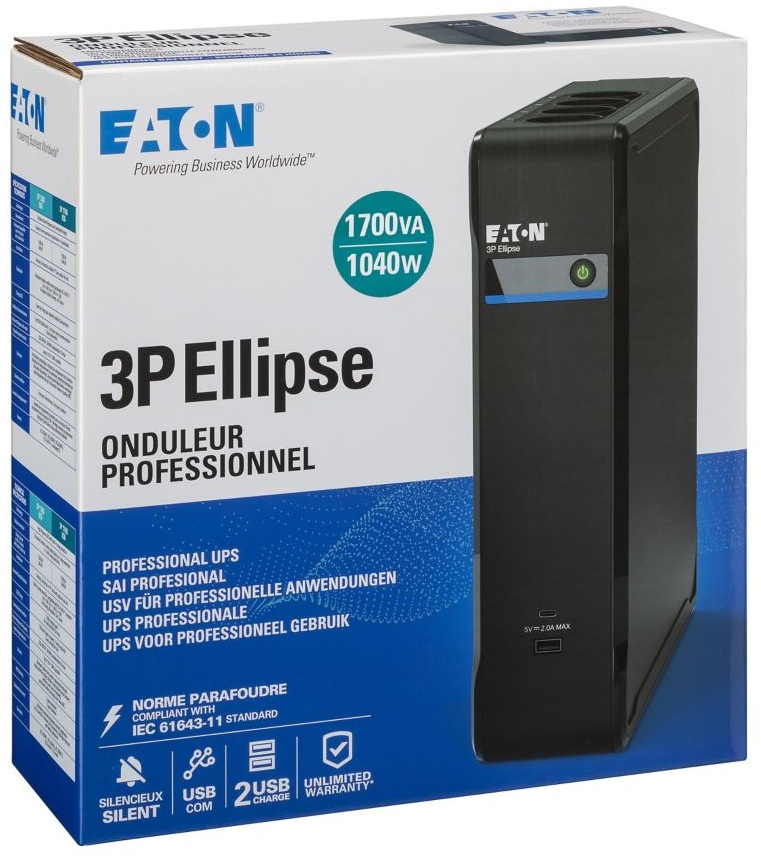 Источник бесперебойного питания Eaton 3P Ellipse 1700 USB DIN (3P1700UD) инструкция - изображение 6