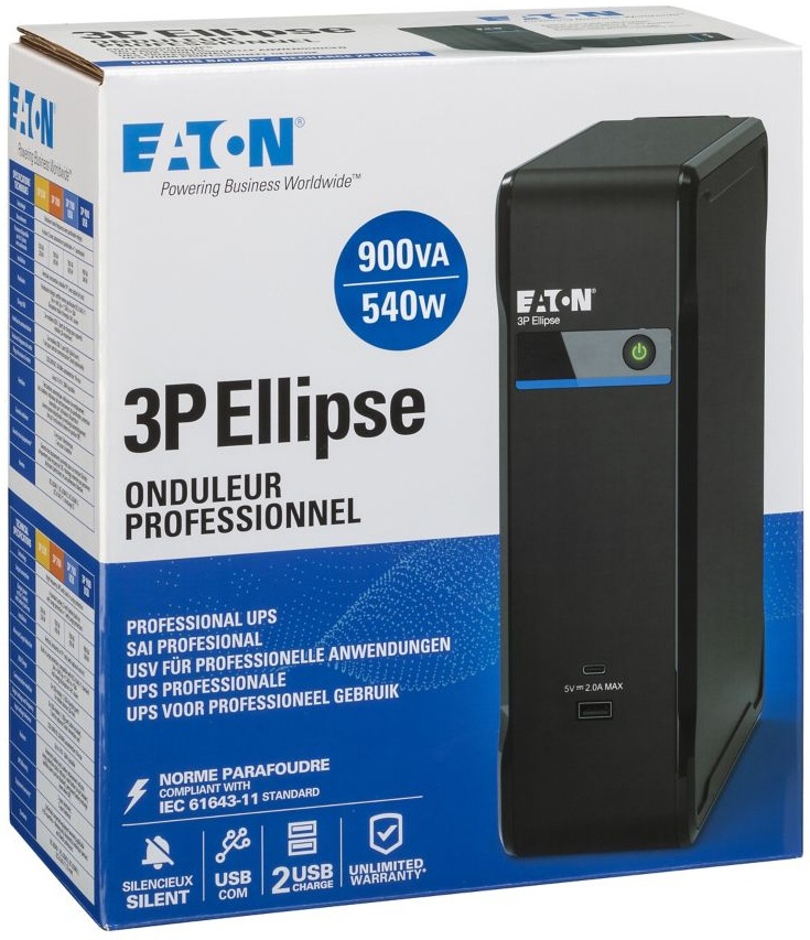 Джерело безперебійного живлення Eaton 3P Ellipse 900 USB DIN (3P900UD) інструкція - зображення 6