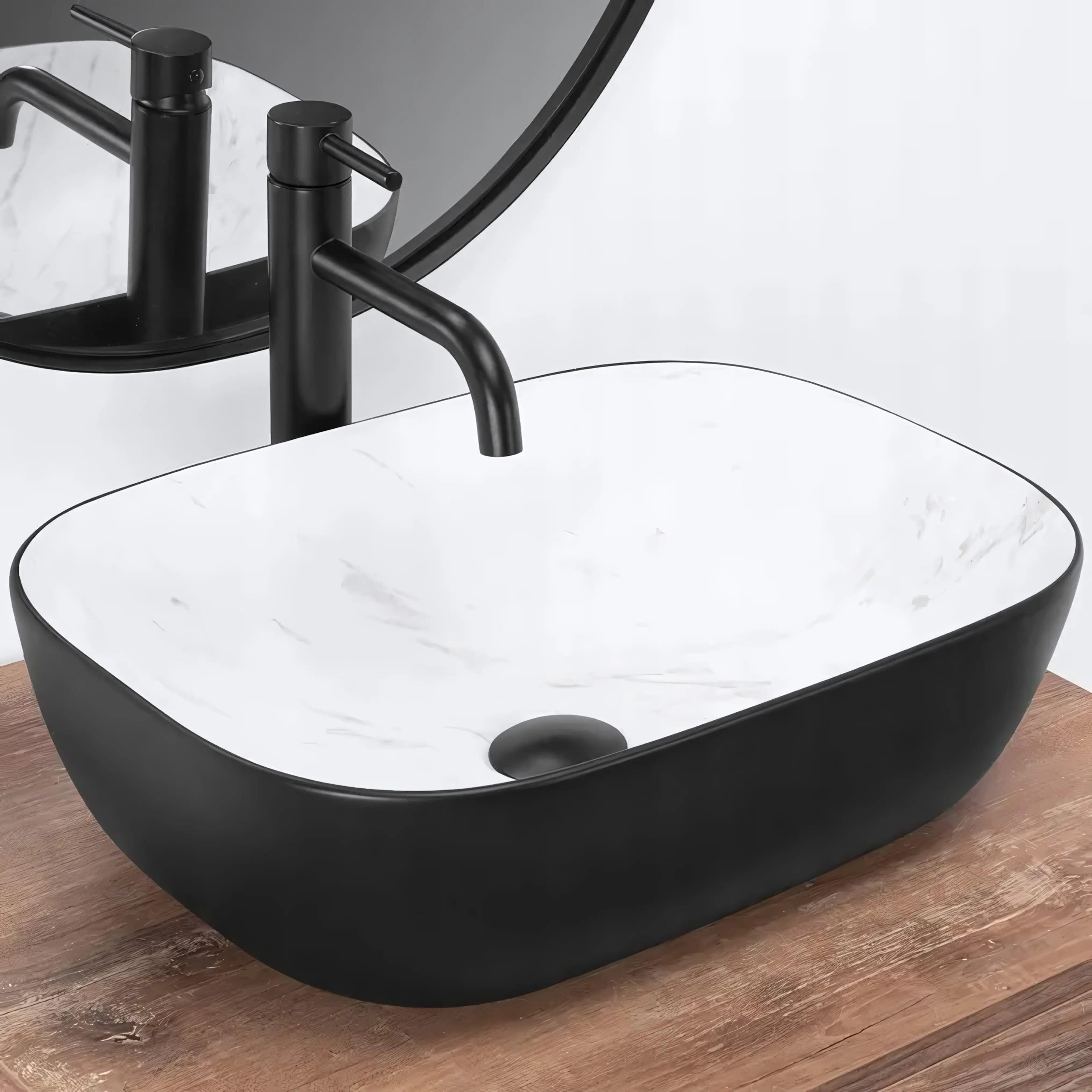 Раковина Rea Belinda Black Calala mat (REA-U6759) цена 6230 грн - фотография 2