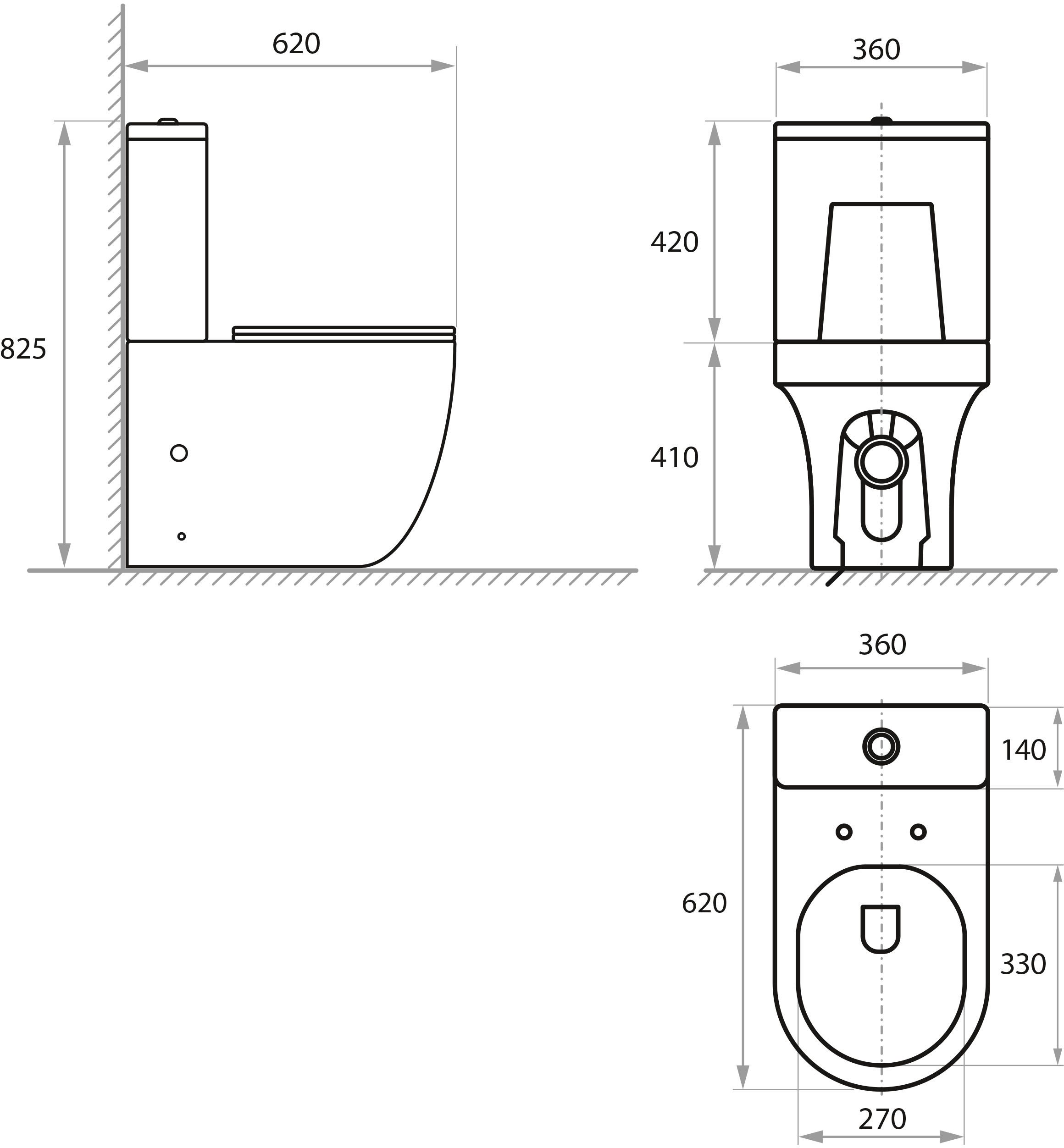 Koller Pool Twin (0570550119) Габаритні розміри