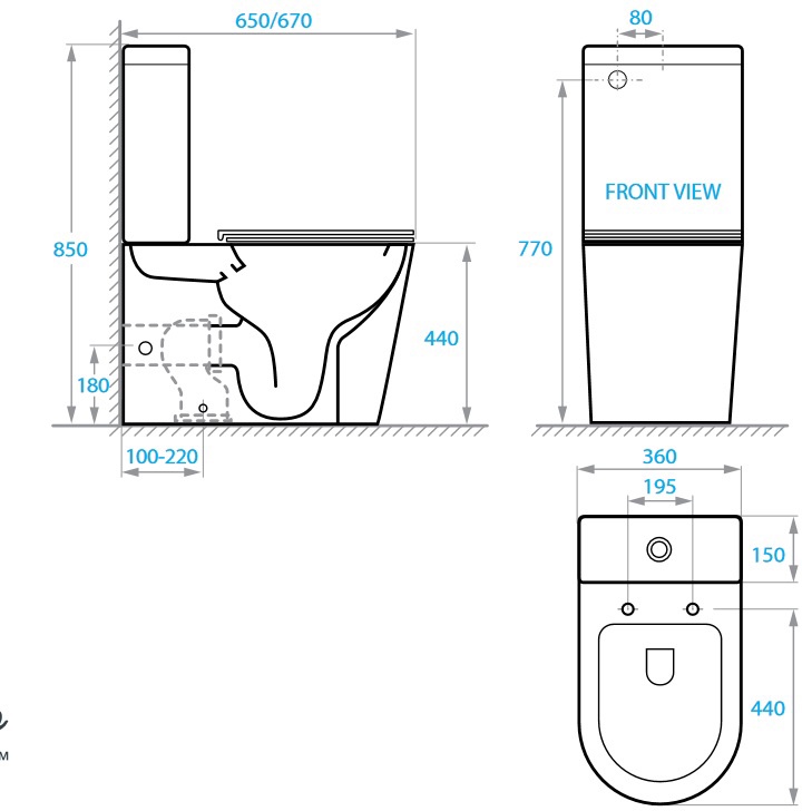 Koller Pool Grace (1808560199) Габаритні розміри