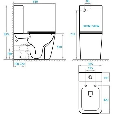 Koller Pool Kvadro Smart (1882560199) Габаритні розміри