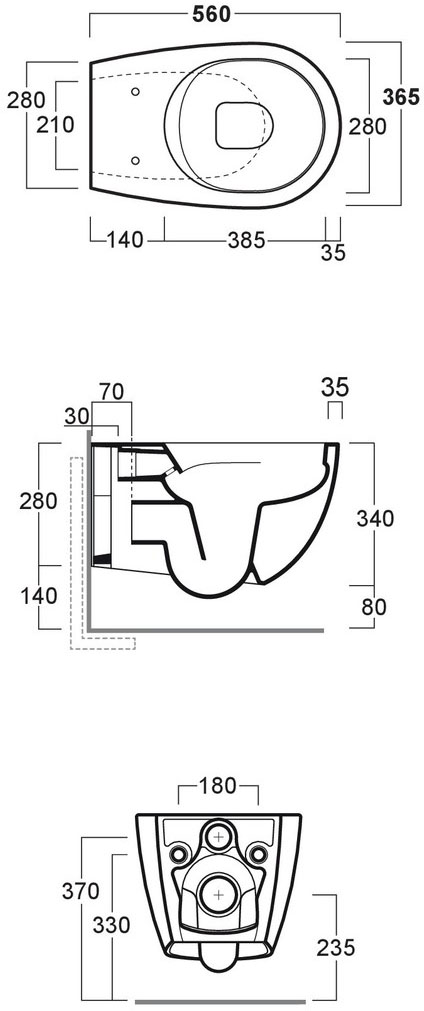 Simas Vignoni Rimless VI 18 F85 (VI18WM/F85) Габаритні розміри