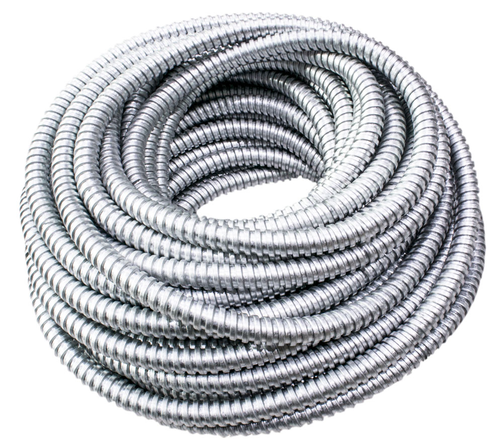 Металорукав з протяжкою E.Next Light Ø11 мм, 50 м (РЗл-Ц-1150)