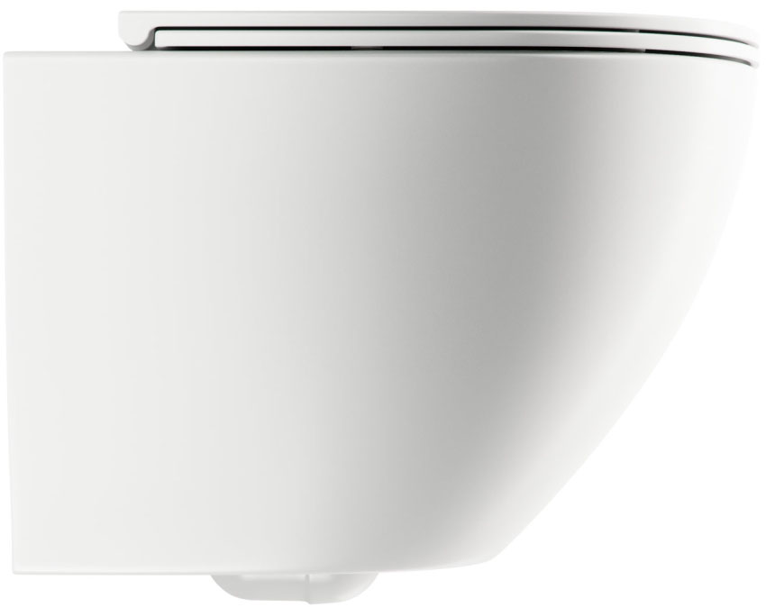 Унитаз подвесной Omnires Ottawa 49x37 Rimless White matt (OTTAWAMWBM) цена 13846 грн - фотография 2