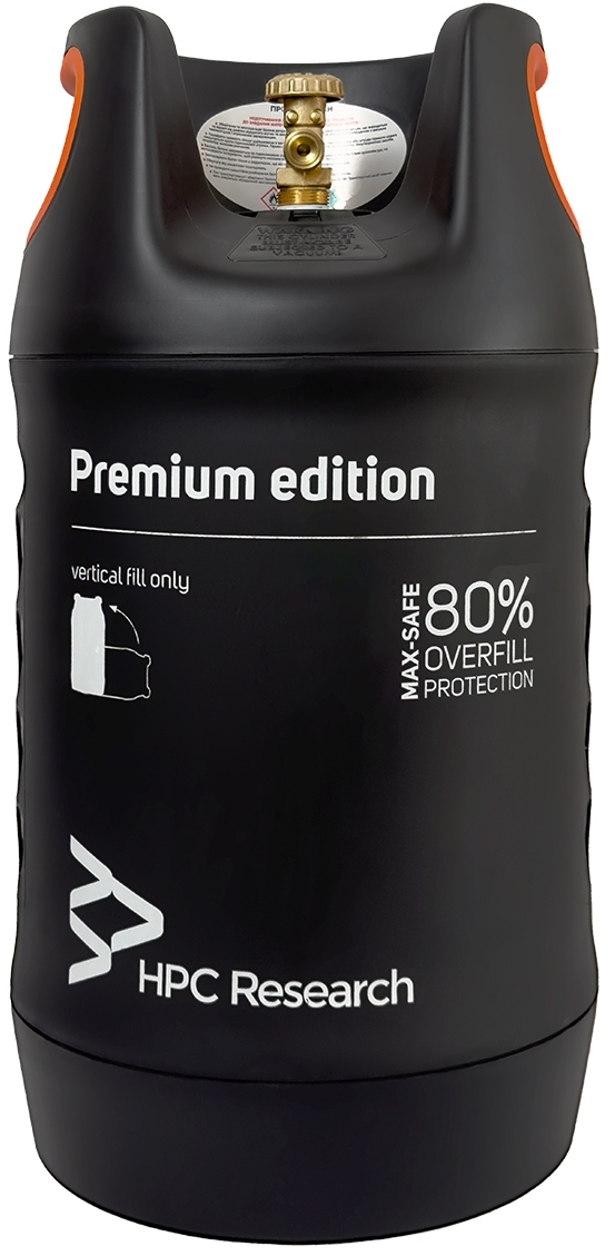 Газовий балон HPC Research 24,5 л з відсікачем (PR08639) ціна 7790 грн - фотографія 2