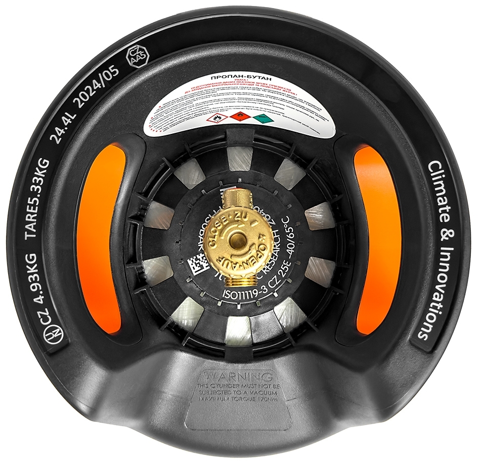Газовий балон HPC Research 24,5 л з відсікачем (PR08639) інструкція - зображення 6