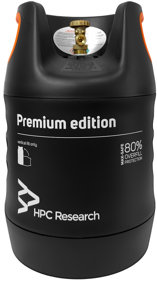 Газовий балон HPC Research 18,2 л з відсікачем (PR08637) ціна 7590 грн - фотографія 2