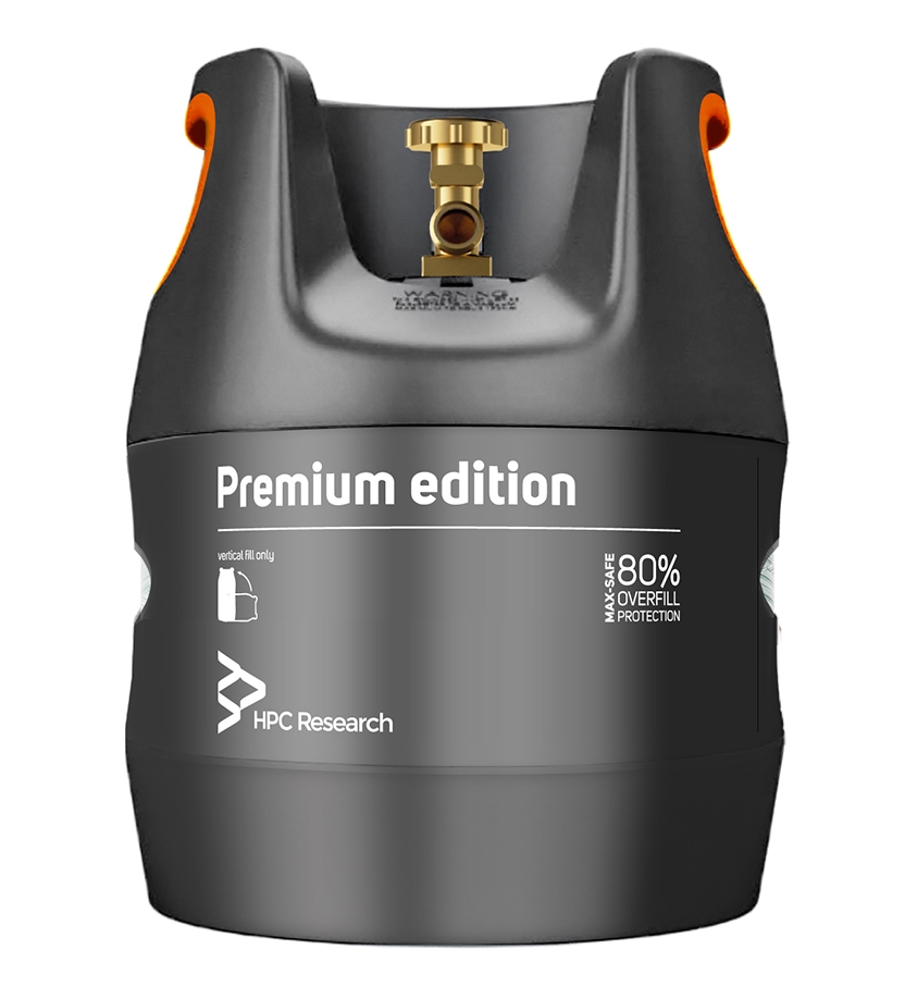 Газовый баллон HPC Research 12,7 л с отсекателем (PR08635)