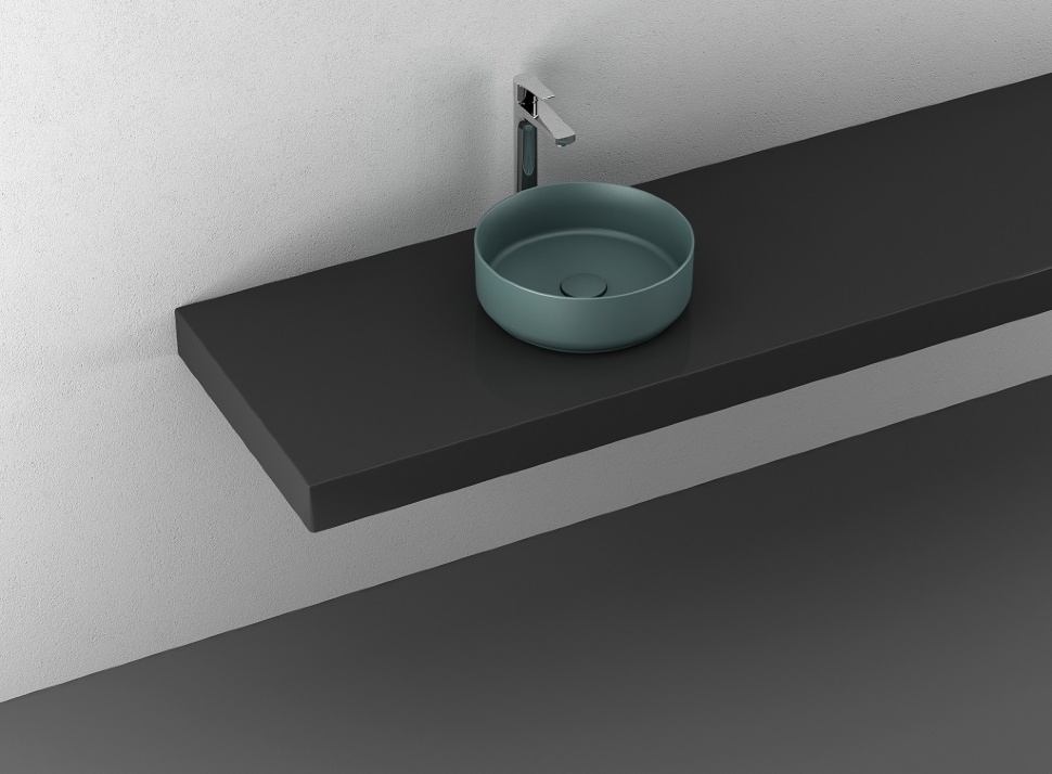 Раковина Isvea Infinity 36x36 green (10NF65036-2P) цена 11357 грн - фотография 2