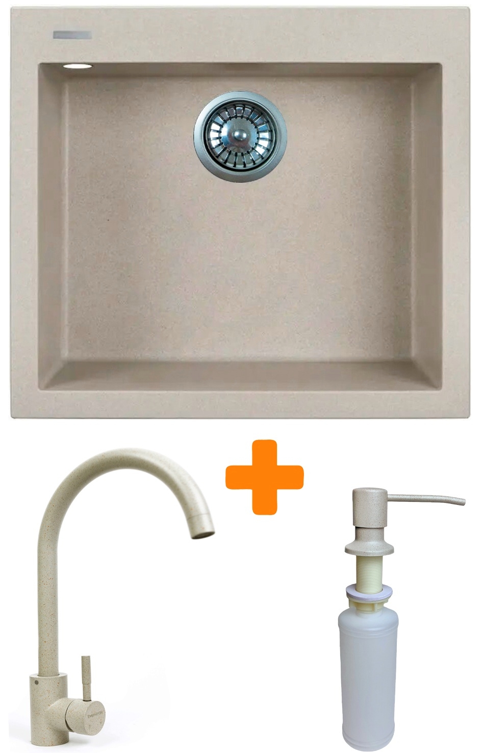 Кухонна мийка Adamant Univer 560x500x200мм avena (4824296902106) ціна 5887 грн - фотографія 2