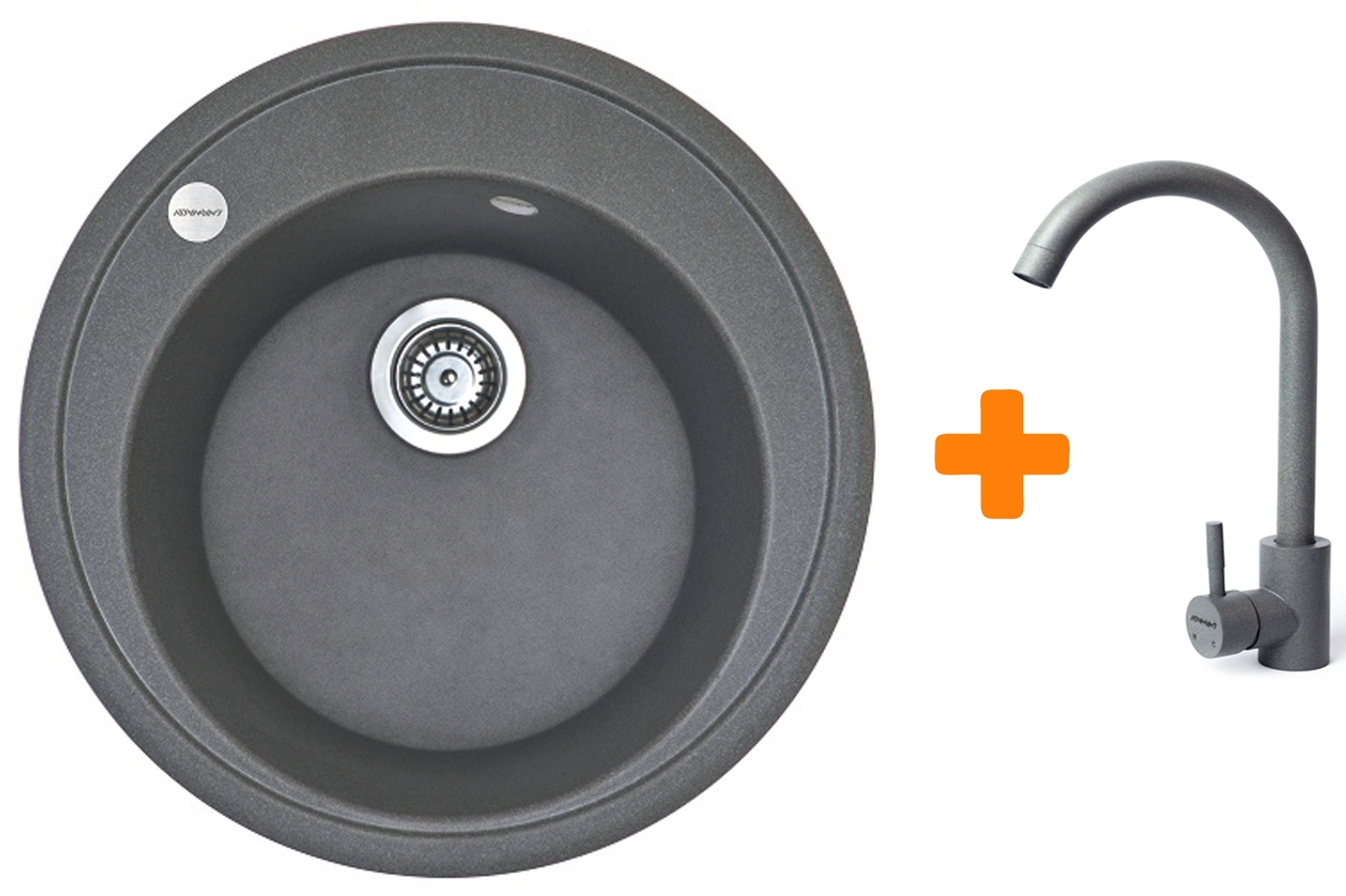 Кухонная мойка Adamant Sun 510x200мм серый (4824296910104) цена 3923 грн - фотография 2