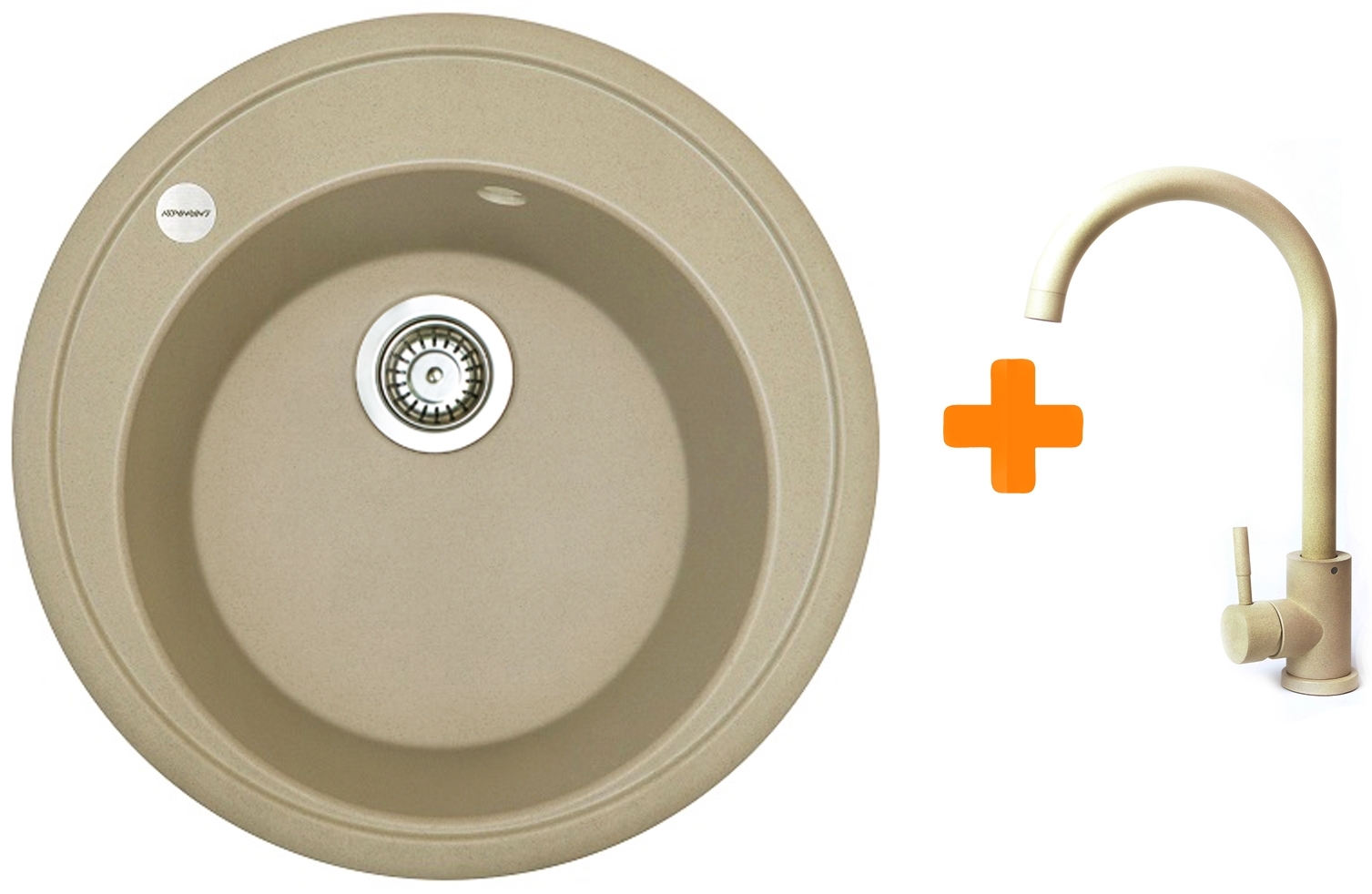 Кухонная мойка Adamant Sun 510x200мм сахара (4824296910102) цена 3923 грн - фотография 2