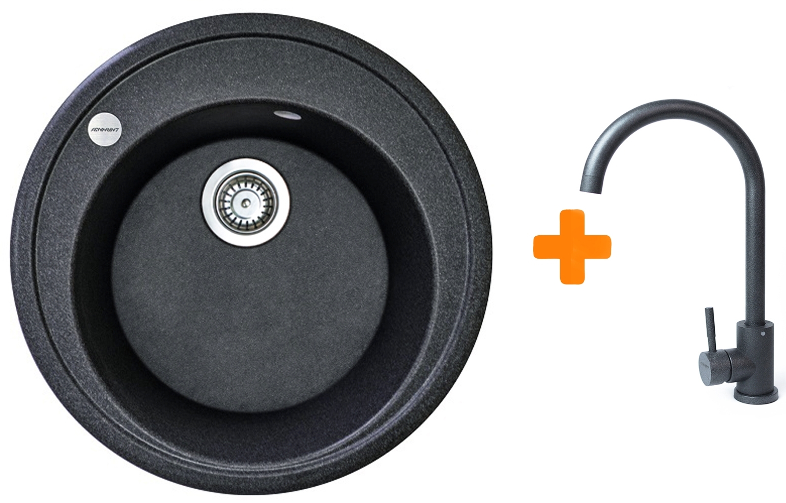 Кухонная мойка Adamant Sun 510x200мм графит (4824296910113) цена 3923 грн - фотография 2