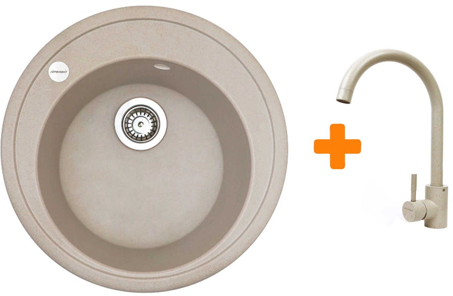 Кухонная мойка Adamant Sun 510x200мм avena (4824296910106) цена 3923 грн - фотография 2