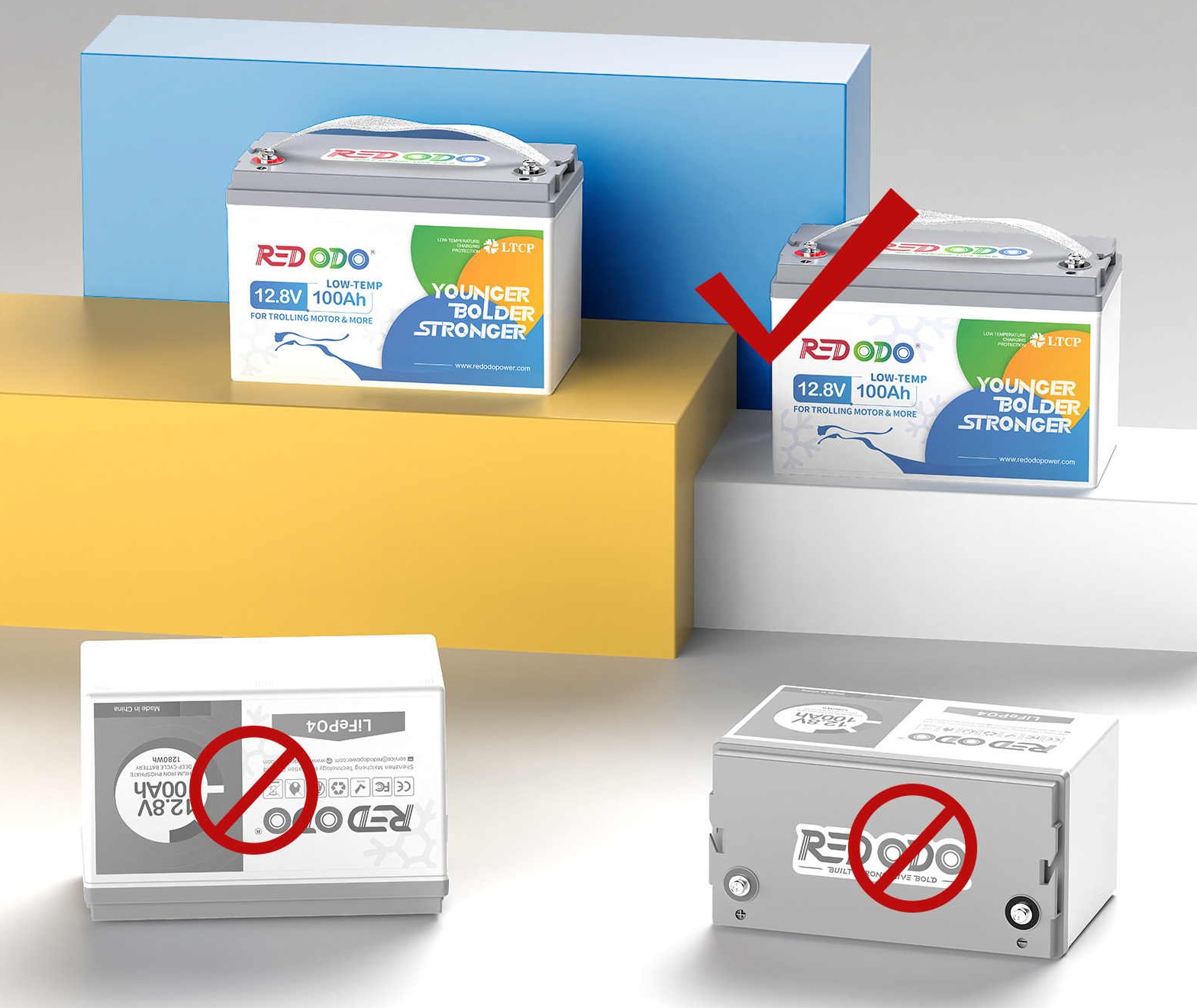 Акумуляторна батарея Redodo LiFePO4 12.8V, 100Ah, 1280Wh, Low-Temp, BMS 100A огляд - фото 8