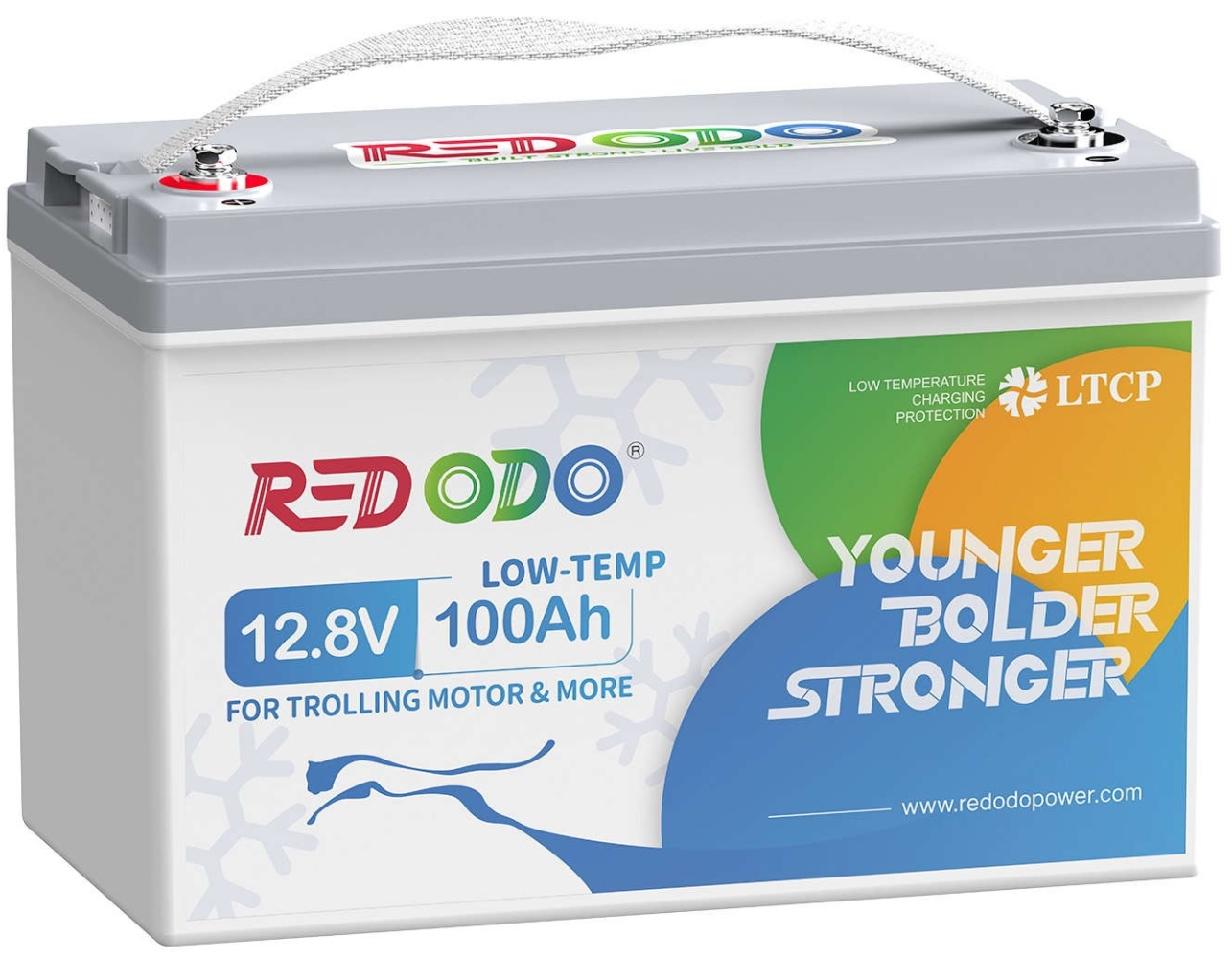 Redodo LiFePO4 12.8V, 100Ah, 1280Wh, Low-Temp, BMS 100A