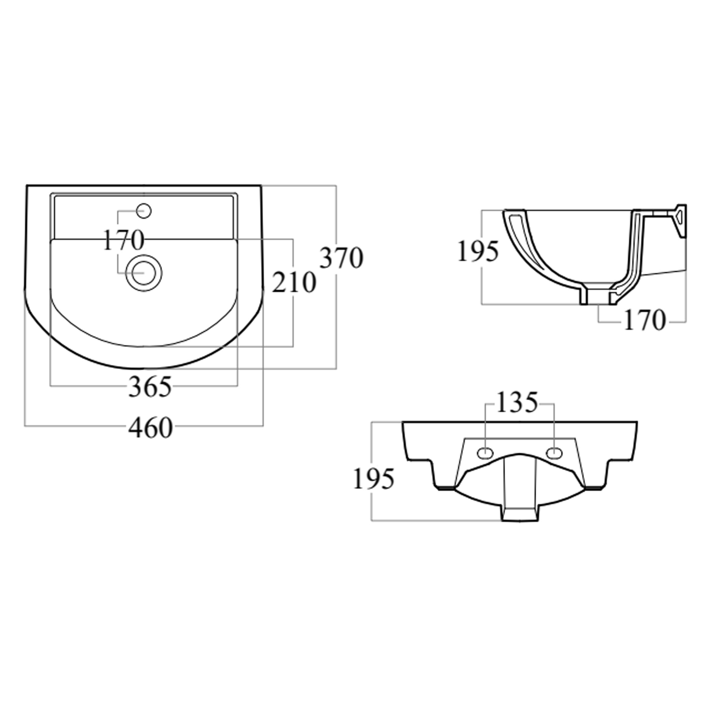 Pearl Grand 46 WB-GR-46 (31008) Габаритні розміри