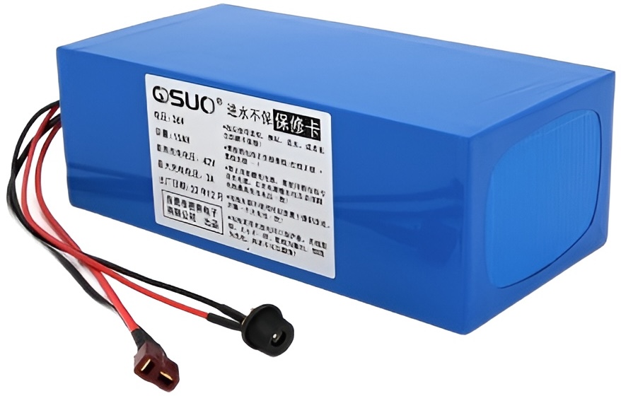 Аккумулятор QiSuo 36V 15A Li-ion 18650, DC 5.5x2.1 мама + T-2HQ мама (QS-3615)