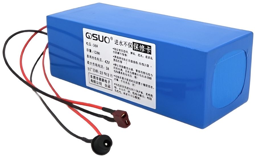 Аккумулятор QiSuo 36V 12A Li-ion 18650, DC 5.5x2.1 мама + T-2HQ мама (QS-3612)