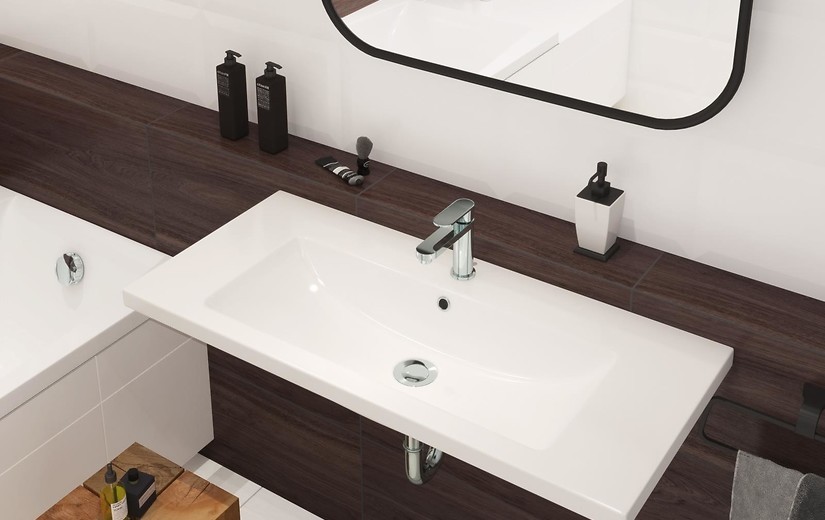 Раковина Cersanit Como 100 (CCWF1006803618) ціна 7309 грн - фотографія 2