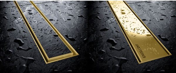 Трап для душу Excellent Stilio 60 см золото (INEX.1515.600.R.GL) ціна 25088 грн - фотографія 2