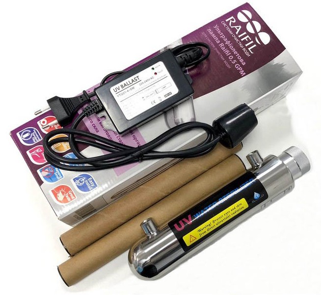 Ультрафіолетовий знезаражувач Raifil UV 0,5 GPM 6W ціна 2520 грн - фотографія 2